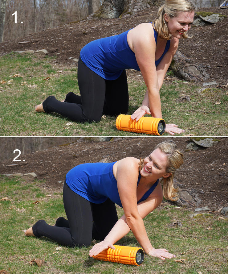 3 cách để giảm đau lưng trên sử dụng ống lăn