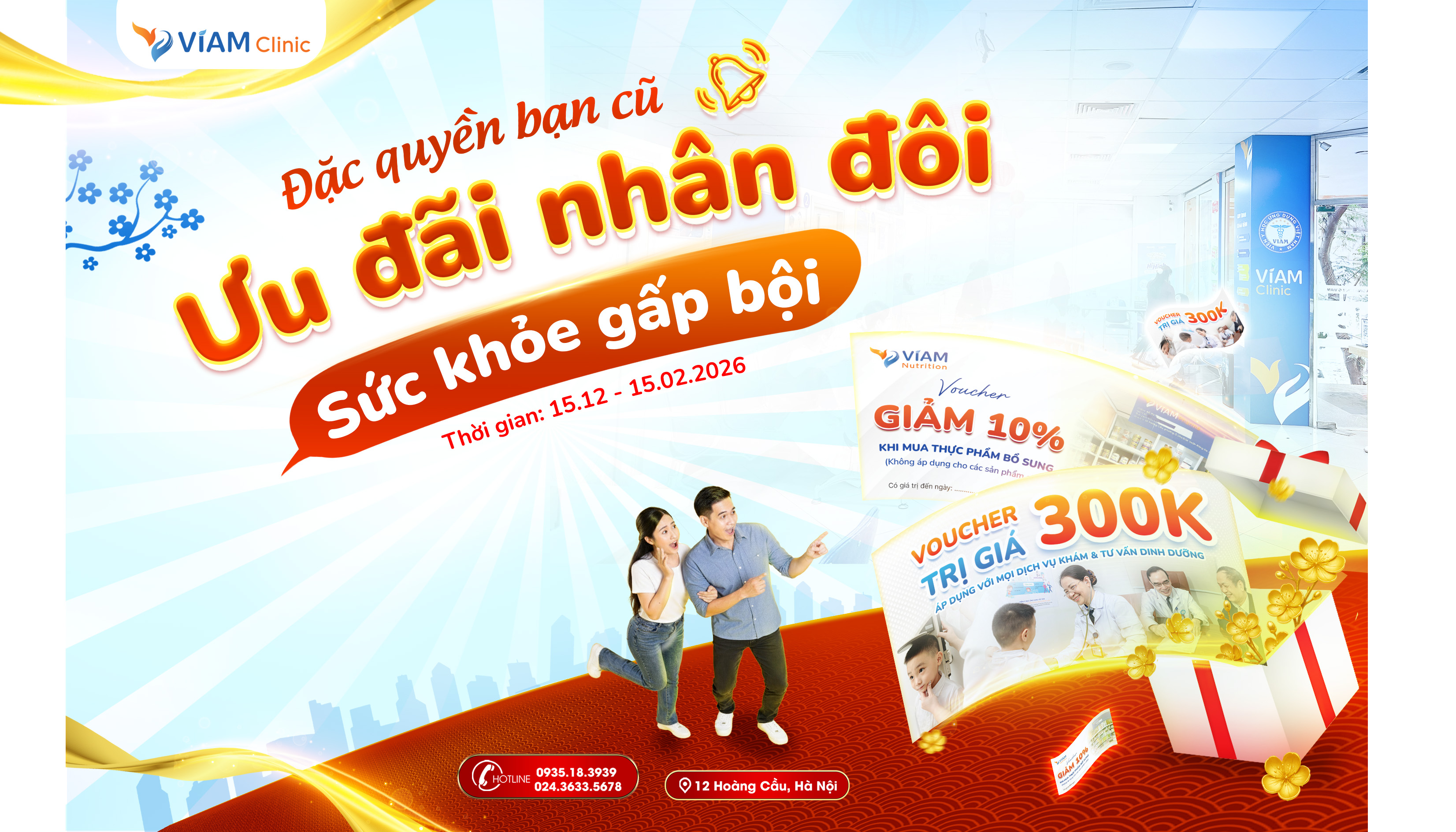 Tri Ân Bạn Cũ – Chào Đón Bạn Mới' với những ưu đãi đặc biệt chưa từng có tại VIAM clinic